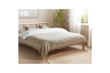 Sengeteppe Yerbent Taupe, 150x200 cm - Taupe, 150x200 cm - Tekstiler & tepper - Sengetøy - Sengeteppe
