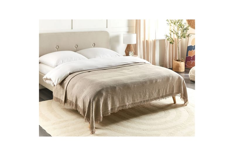 Sengeteppe Yerbent Taupe, 200x220 cm - Taupe, 200x220 cm - Tekstiler & tepper - Sengetøy - Sengeteppe
