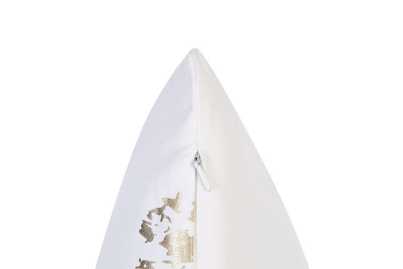 Pynteputer Goldenrod sett á 2 Hvit/gull - Hvit/gull - Tekstiler & tepper - Sengetøy - Sovepute - Hodepute & innerpute