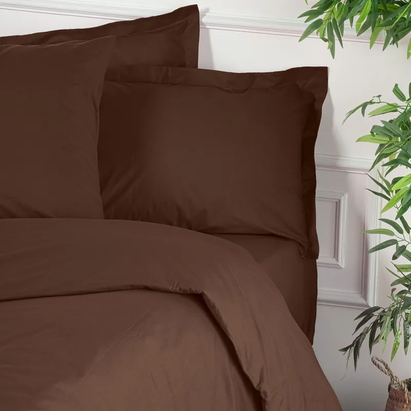 Veyloren dynetrekk 200x200 cm - Mørk brun - Tekstiler & tepper - Sengetøy