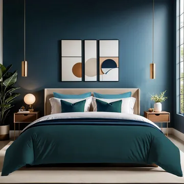 Veyloren dynetrekk 240x220 cm - Petrolgrønn - Tekstiler & tepper - Sengetøy