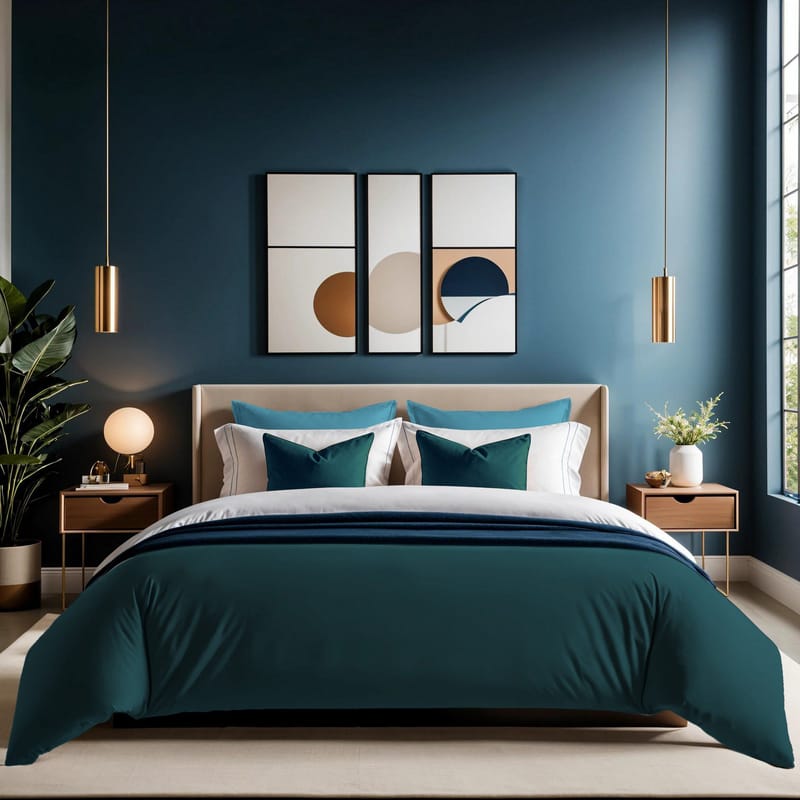 Veyloren dynetrekk 240x220 cm - Petrolgrønn - Tekstiler & tepper - Sengetøy