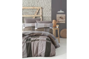 Victoria Ranforce Sengetøysett - Brun - Tekstiler & tepper - Sengetøy - Sengesett