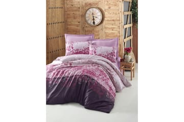 Victoria Satin Sengetøysett - Rosa - Tekstiler & tepper - Sengetøy - Sengesett