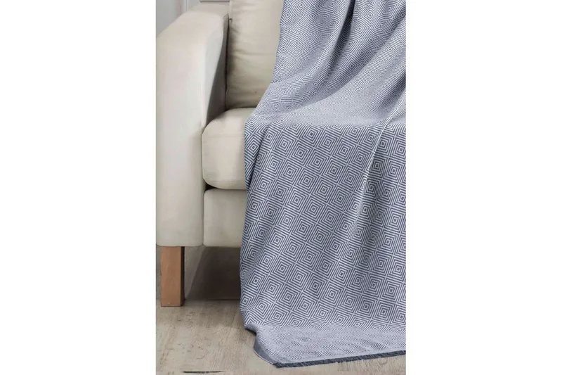 Sofatrekk Athodna Grå - Grå - Tekstiler & tepper - Tepper & pledd