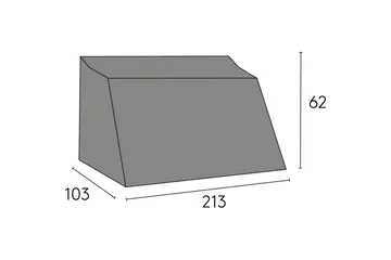 Hillerstorp Kungshult møbeltrekk sofa 3-seter svart - Tekstiler & tepper - Stoff - Møbelstoff - Møbeltrekk - Sofatrekk