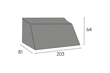 Hillerstorp Oxelunda Møbeltrekk Sofa 3-seter Svart - Tekstiler & tepper - Stoff - Møbelstoff - Møbeltrekk - Sofatrekk