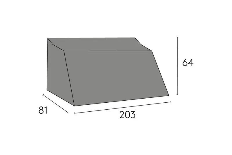 Møbelbeskyttelse sofa Hillerstorp Oxelunda 3-seter Svart