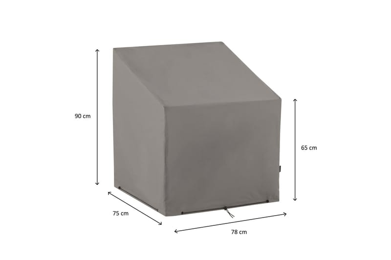 Madison Utendørs stoltrekk 75x78x90cm grå -   - Stoltrekk