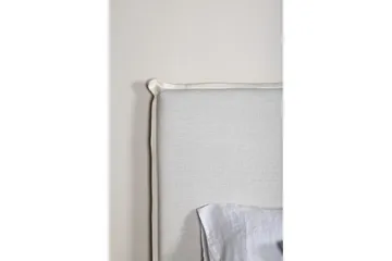 Signe Sengegaveltrekk 140x180 cm - Hvit - Tekstiler & tepper - Stoff - Møbelstoff - Møbeltrekk