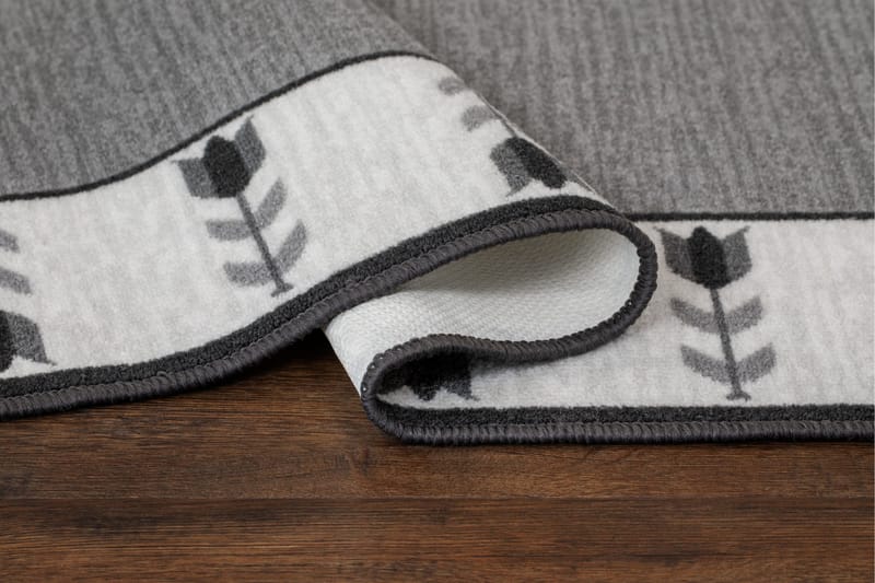 Tulpan Flatvevd Matte 80x200 cm - Grå - Tekstiler & tepper - Teppe & matte - Flatvevde tepper