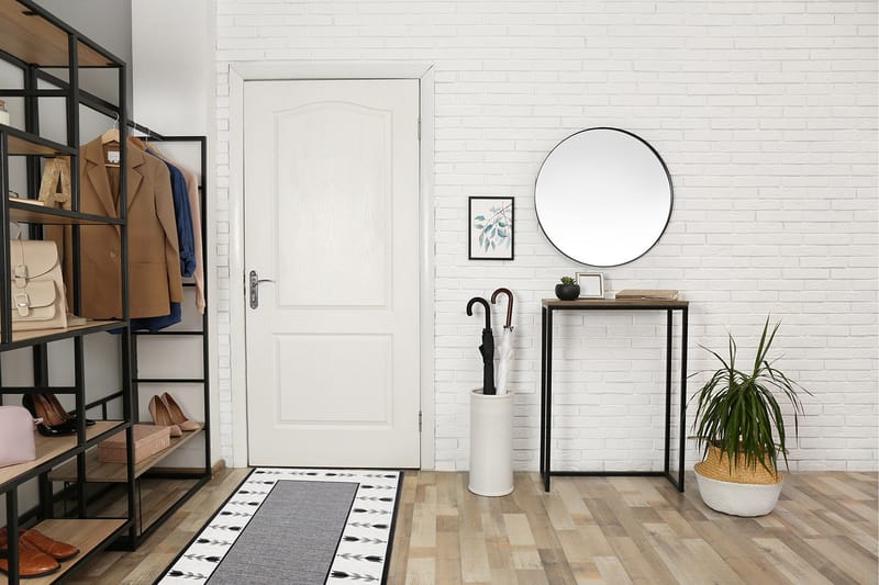 Tulpan Flatvevd Matte 57x200 cm - Grå - Tekstiler & tepper - Teppe & matte - Flatvevde tepper