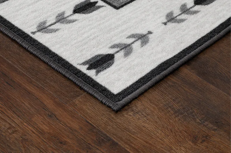 Tulpan Flatvevd Matte 57x200 cm - Grå - Tekstiler & tepper - Teppe & matte - Flatvevde tepper