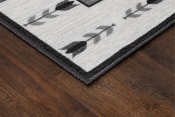 Tulpan Flatvevd Teppe 80x150 cm - Grå - Tekstiler & tepper - Teppe & matte - Flatvevde tepper