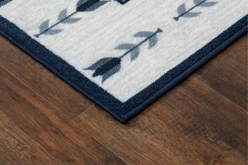 Tulpan Flatvevd Teppe 80x150 cm - Blå - Tekstiler & tepper - Teppe & matte - Flatvevde tepper