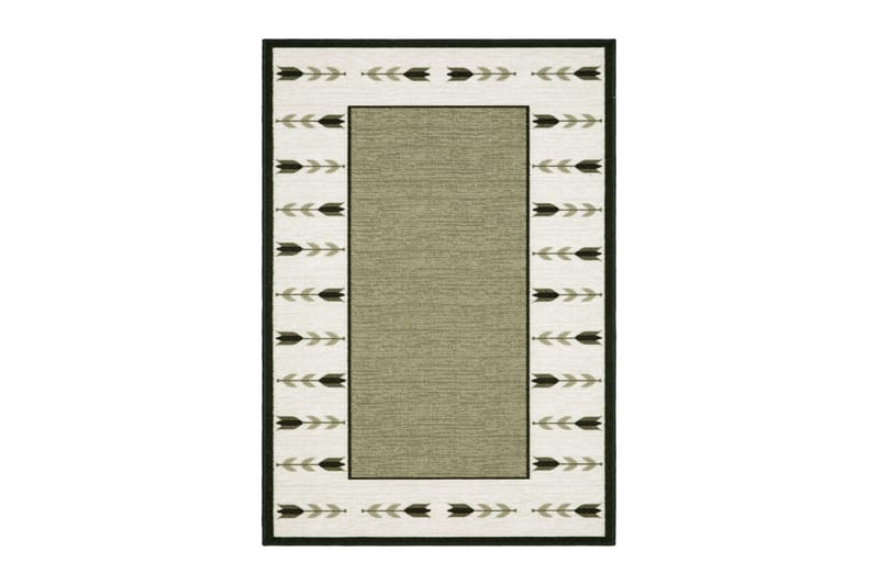 Tulpan Flatvevd Matte 160x230 cm, Grønn