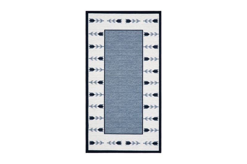 Tulpan Flatvevd Matte 80x200 cm, Blå