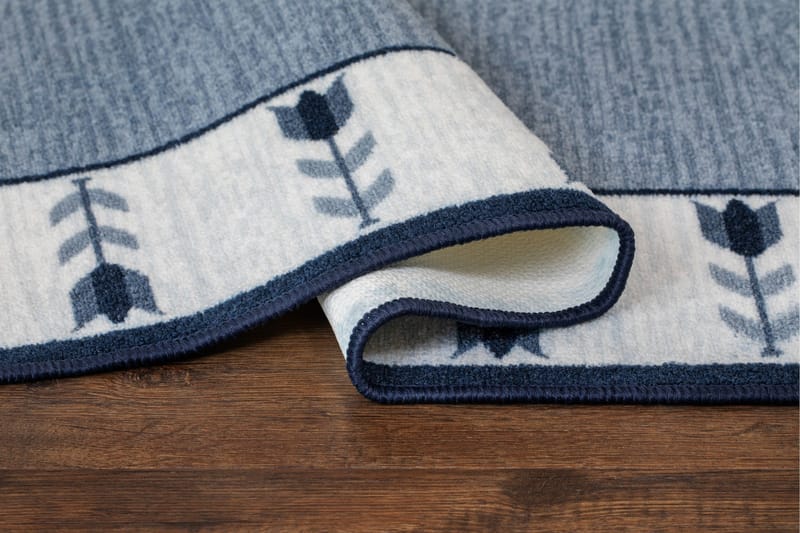 Tulpan Flatvevd Matte 160x230 cm - Blå - Tekstiler & tepper - Teppe & matte - Flatvevde tepper