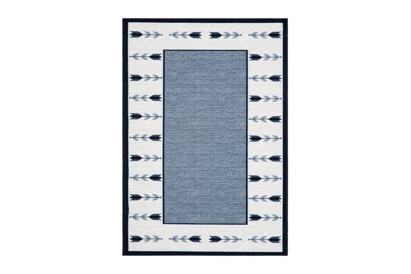 Tulpan Flatvevd Matte 160x230 cm, Blå