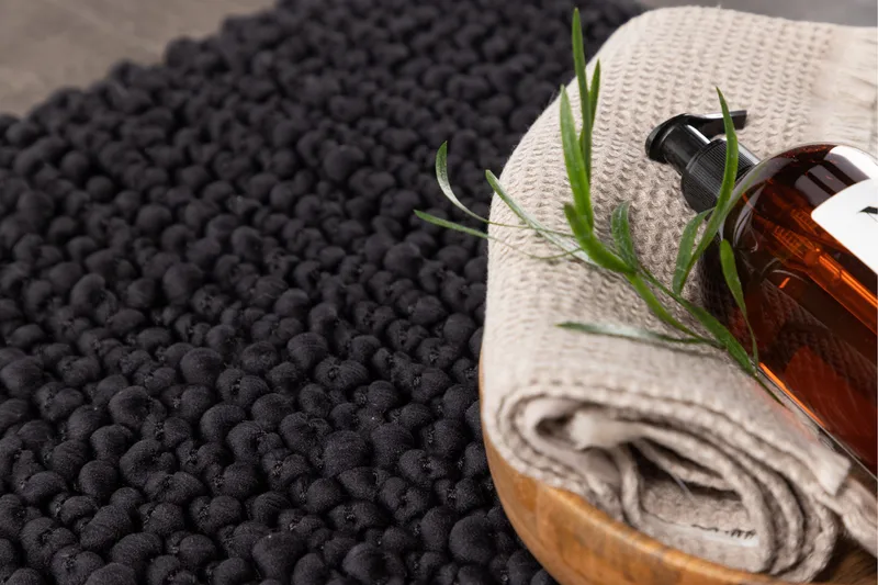 Wilmer Baderomsmatte 50x80 cm - Svart - Tekstiler & tepper - Teppe & matte - Baderomsmatte