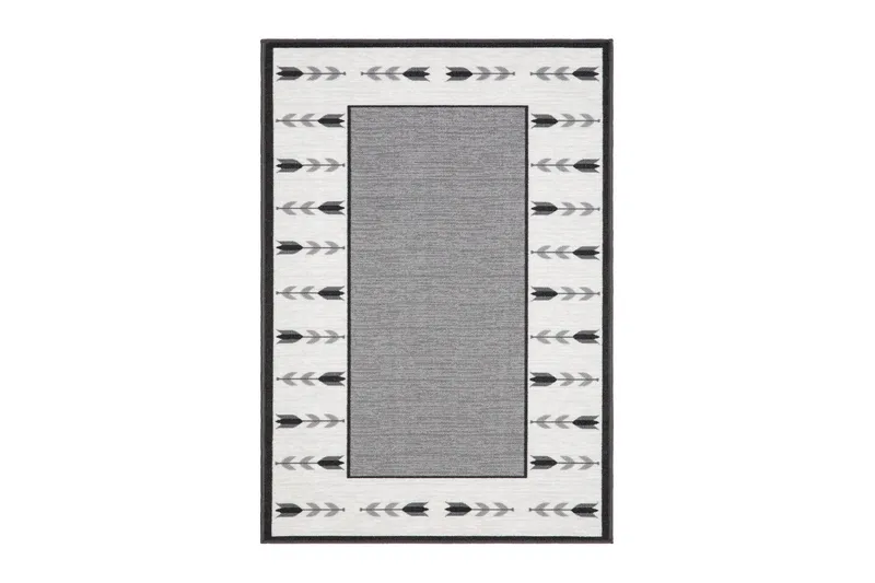 Tulpan Flatvevd Matte 133x190 cm, Grå