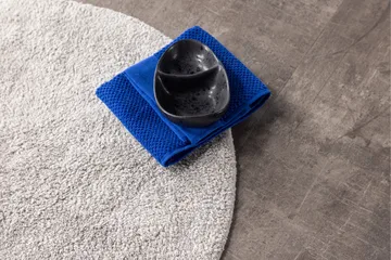 Valle Baderomsmatte 60 cm Rund - Lys grå - Tekstiler & tepper - Teppe & matte - Baderomsmatte