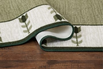 Tulpan Flatvevd Matte 80x300 cm - Grønn - Tekstiler & tepper - Teppe & matte - Flatvevde tepper