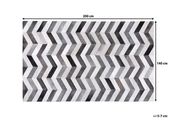 Aksaz Matte 140 | 200 cm - Grå - Tekstiler & tepper - Teppe & matte - Skinn & pelstepper - Kuskinn