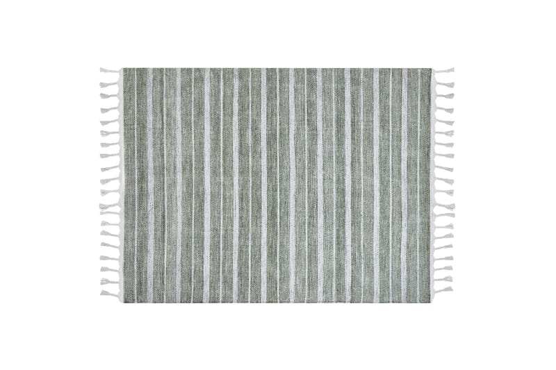 Bademli Ryeteppe 140x200 cm - Grønn - Tekstiler & tepper - Teppe & matte - Flatvevde tepper