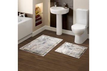 Badenaromsmattesett (2 deler) Brivan Flerfarget - Multifarget - Tekstiler & tepper - Teppe & matte - Baderomsmatte