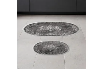 Badenaromsmattesett (2 deler) Winrel Grå - Lysegrå - Tekstiler & tepper - Teppe & matte - Baderomsmatte