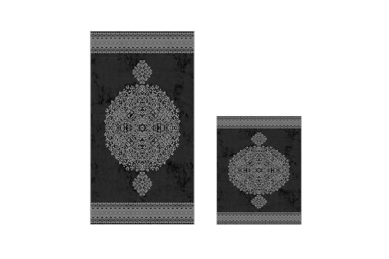 Baderomsmatte Panchu 60x150 cm Rektangulær - Svart - Baderomstekstiler - Baderomsmatte
