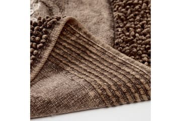 Baderomsmatte Parmood baderomsmatte 60x100 cm rektangulær Brun - Tekstiler & tepper - Teppe & matte - Baderomsmatte