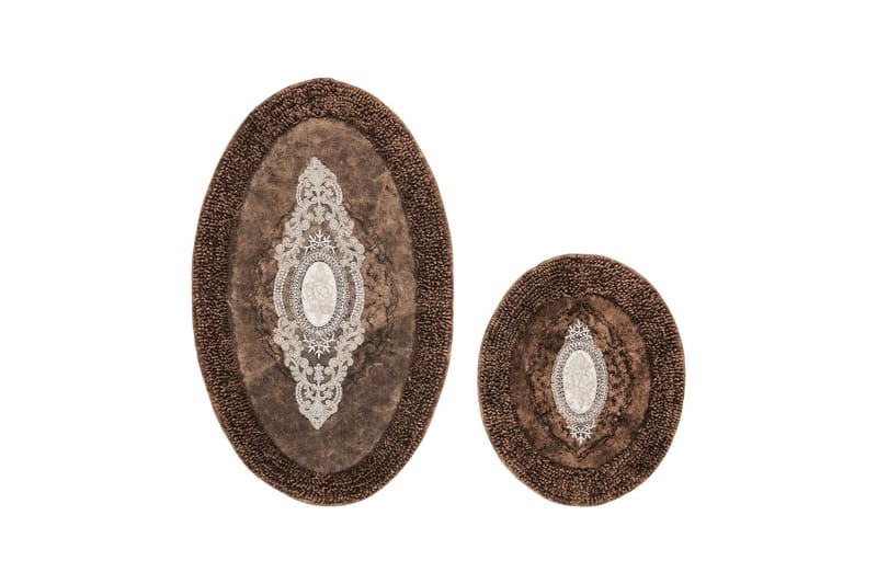 Baderomsmatte Parmood baderomsmatte 60x100 cm rektangulær Brun