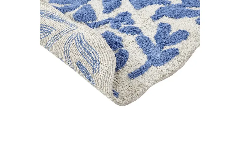 Baderomsmatte Derik - Blå, Hvit - Tekstiler & tepper - Teppe & matte - Baderomsmatte
