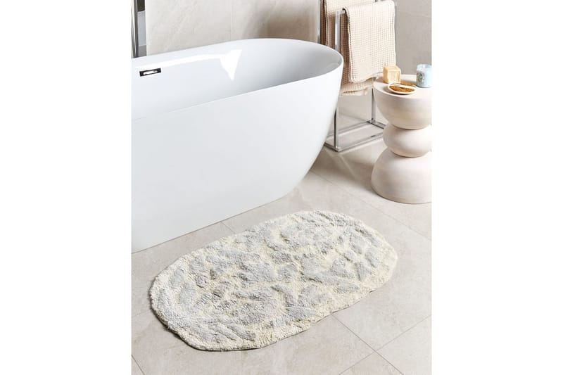 Baderomsmatte Derik - Grå, beige - Tekstiler & tepper - Teppe & matte - Baderomsmatte