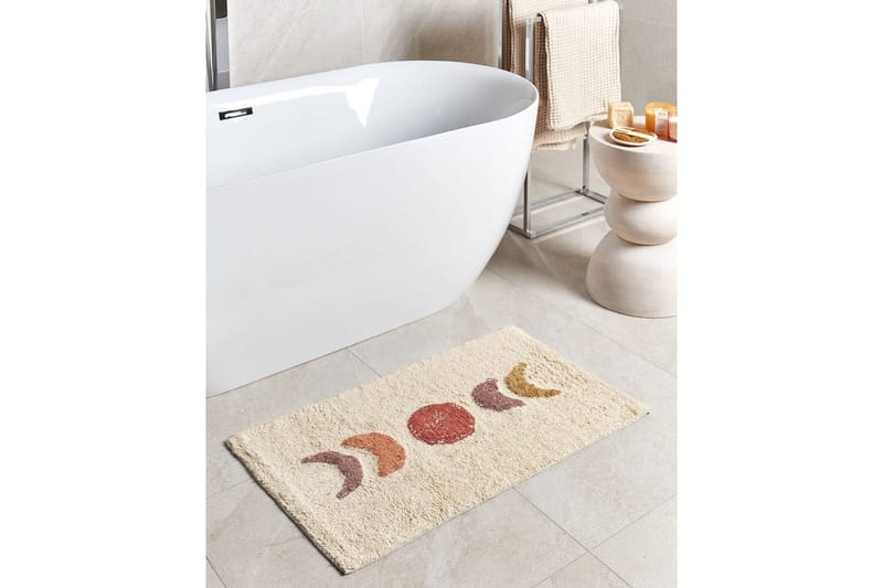 Baderomsmatte Esme - Beige, oransje, gul, rød - Tekstiler & tepper - Teppe & matte - Baderomsmatte