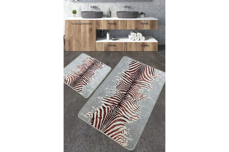 Jamir Baderomsmatte 60x100 cm Rektangulær, Flerfarget