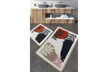 Jangir Baderomsmatte 60x100 cm Rektangulær - Flerfarget - Tekstiler & tepper - Teppe & matte - Baderomsmatte