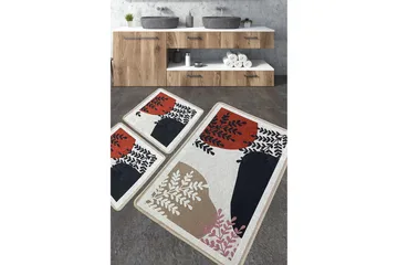 Jangir Baderomsmatte 60x100 cm Rektangulær - Flerfarget - Tekstiler & tepper - Teppe & matte - Baderomsmatte