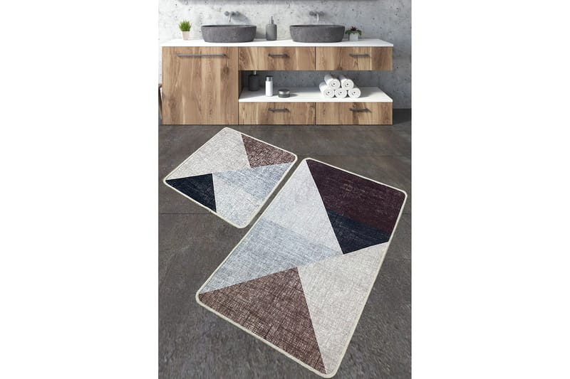 Jangu Baderomsmatte 60x100 cm Rektangulær, Beige