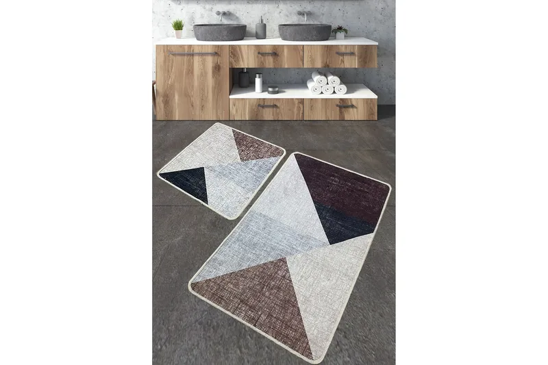 Jangu Baderomsmatte 60x100 cm Rektangulær, Beige