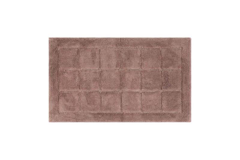 Baderomsmatte Kvadrat, 50x80 cm, Støvete Rosa