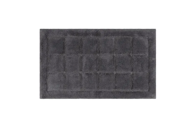Baderomsmatte Kvadrat - 70x120 cm, Grå - Tekstiler & tepper - Teppe & matte - Baderomsmatte