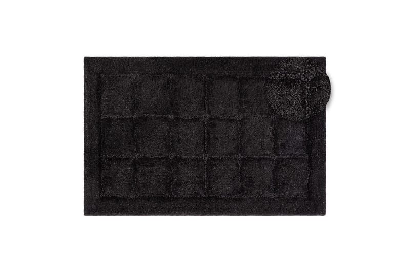 Baderomsmatte Kvadrat - 70x120 cm, Svart - Tekstiler & tepper - Teppe & matte - Små tepper