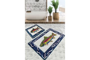 Navi Baderomsmatte 60x100 cm Rektangulær - Flerfarget - Tekstiler & tepper - Teppe & matte - Baderomsmatte