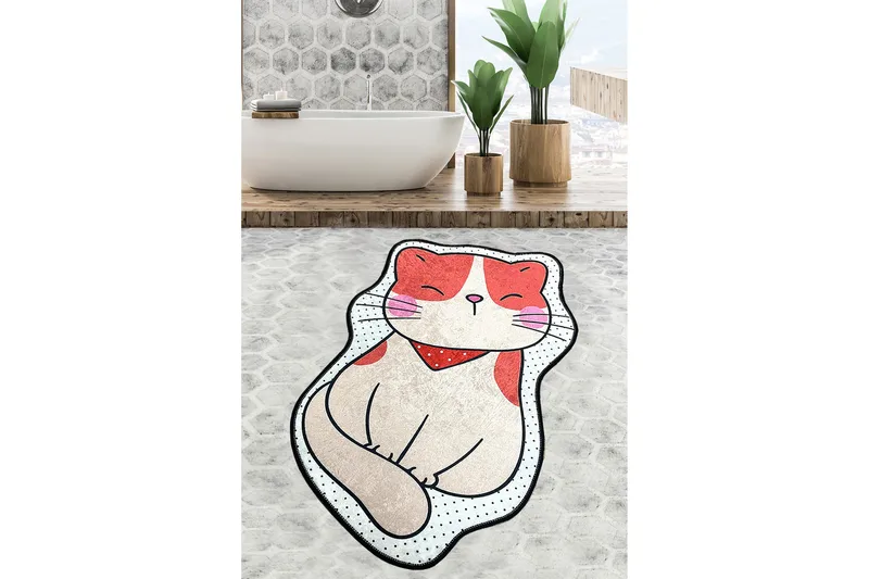 Naviya Baderomsmatte 60x90 cm Rektangulær, Flerfarget