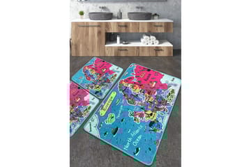 Navjoot Baderomsmatte 60x100 cm Rektangulær - Flerfarget - Tekstiler & tepper - Teppe & matte - Baderomsmatte