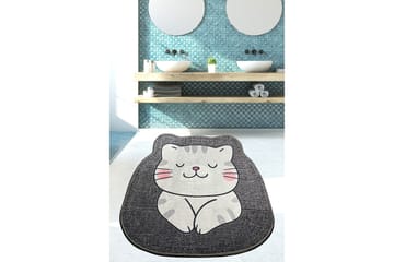 Navnit Baderomsmatte 80x80 cm Rektangulær - Grå - Tekstiler & tepper - Teppe & matte - Baderomsmatte