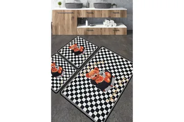 Nibha Baderomsmatte 60x100 cm Rektangulær - Flerfarget - Tekstiler & tepper - Teppe & matte - Baderomsmatte